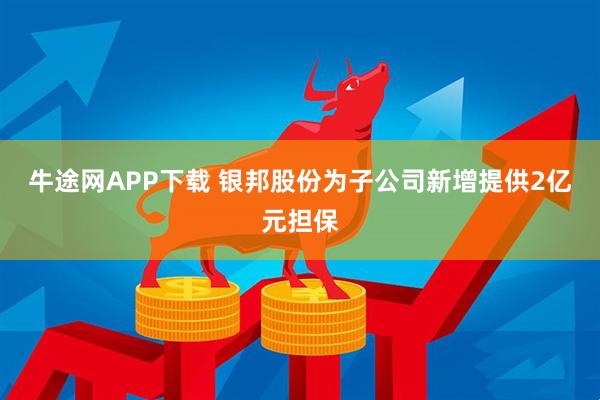 牛途网APP下载 银邦股份为子公司新增提供2亿元担保